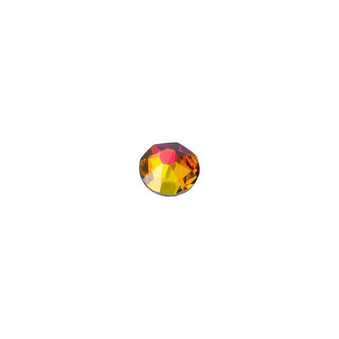 PRESTIGE Crystal, #2088 Round Flatback Rhinestone SS12, Crystal Volcano (1 Piece)