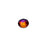 PRESTIGE Crystal, #2088 Round Flatback Rhinestone SS16, Crystal Volcano (1 Piece)
