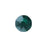 PRESTIGE Crystal, #2088 Round Flatback Rhinestone SS12, Emerald Nightfall (1 Piece)