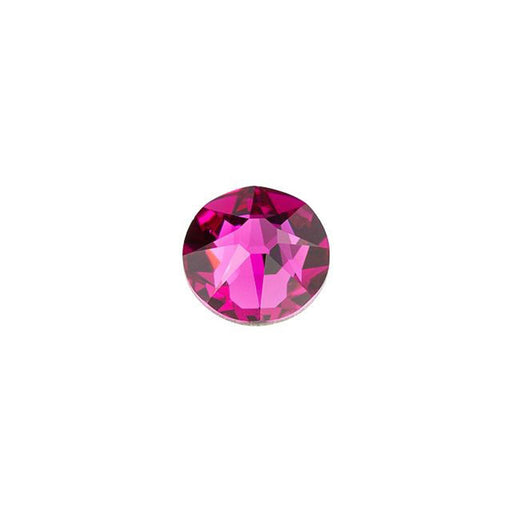 PRESTIGE Crystal, #2088 Round Flatback Rhinestone SS20, Fuchsia (1 Piece)