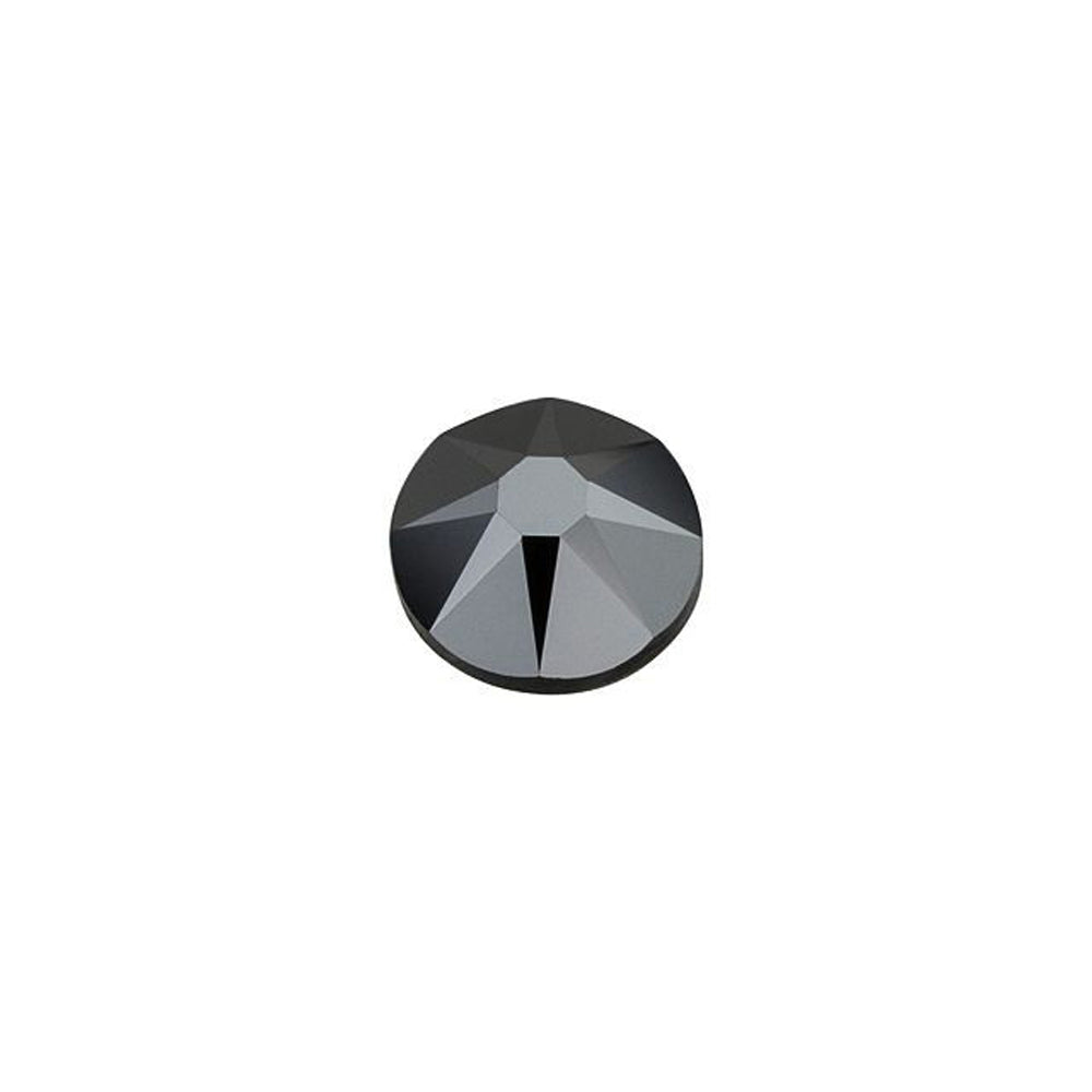 PRESTIGE Crystal, #2088 Round Flatback Rhinestone SS20, Jet Hematite (1 Piece)
