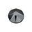 PRESTIGE Crystal, #2088 Round Flatback Rhinestone SS34, Jet Hematite (1 Piece)