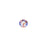 PRESTIGE Crystal, #2088 Round Flatback Rhinestone SS12, Light Rose Shimmer (1 Piece)