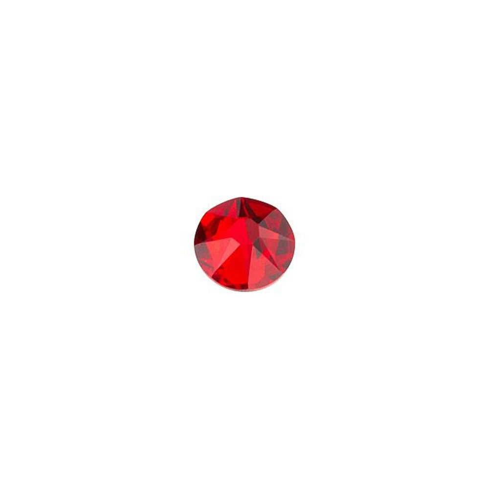 PRESTIGE Crystal, #2088 Round Flatback Rhinestone SS12, Light Siam (1 Piece)
