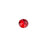 PRESTIGE Crystal, #2088 Round Flatback Rhinestone SS12, Light Siam (1 Piece)