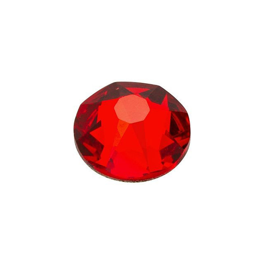 Swarovski Crystal, #2088 Swarovski Round Flatback Rhinestone SS30, Light Siam (1 Piece)