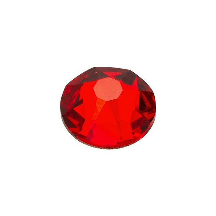 Swarovski Crystal, #2088 Swarovski Round Flatback Rhinestone SS30, Light Siam (1 Piece)