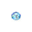 PRESTIGE Crystal, #2088 Round Flatback Rhinestone SS20, Light Sapphire Shimmer (1 Piece)