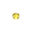 PRESTIGE Crystal, #2088 Round Flatback Rhinestone SS16, Light Topaz (1 Piece)