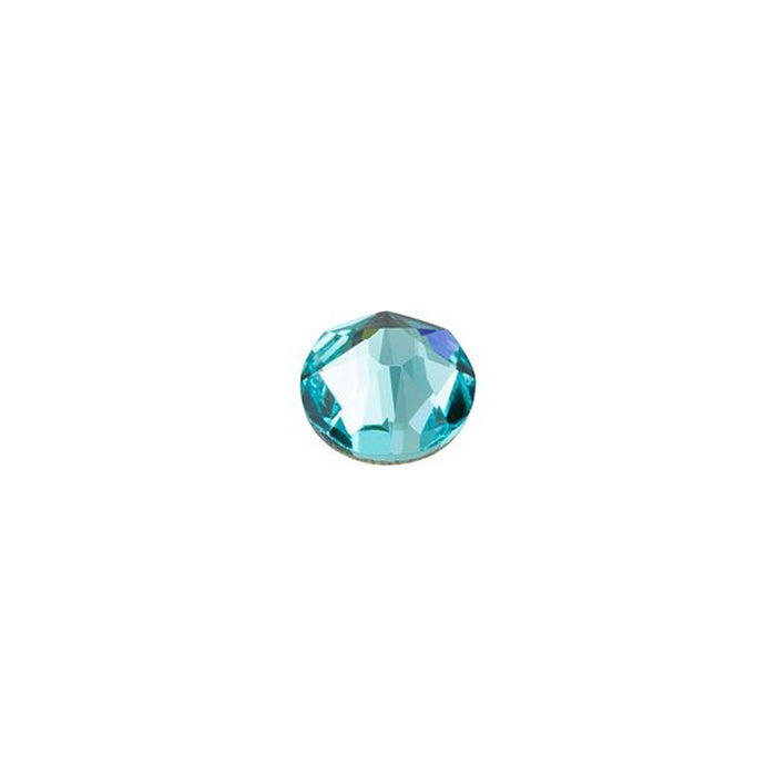 PRESTIGE Crystal, #2088 Round Flatback Rhinestone SS16, Light Turquoise (1 Piece)