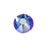 PRESTIGE Crystal, #2088 Round Flatback Rhinestone SS30, Tanzanite Shimmer (1 Piece)