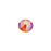 PRESTIGE Crystal, #2088 Round Flatback Rhinestone SS20, Tangerine Shimmer (1 Piece)