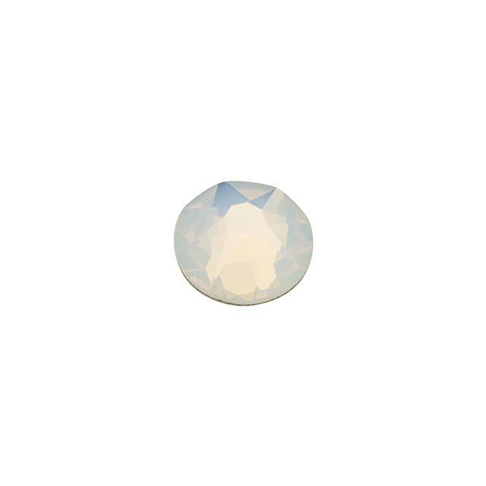 Swarovski Crystal, #2088 Swarovski Round Flatback Rhinestone SS20, White Opal (1 Piece)