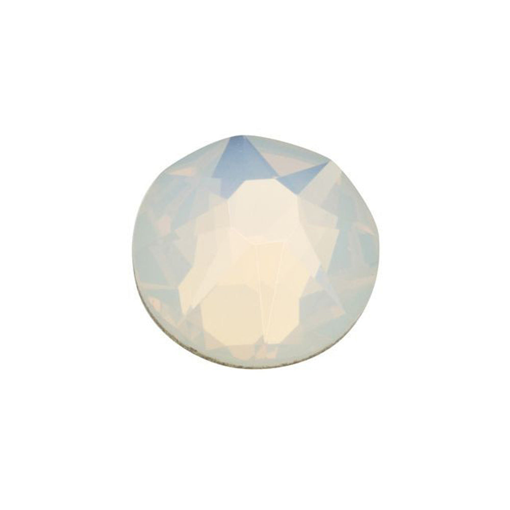 PRESTIGE Crystal, #2088 Round Flatback Rhinestone SS34, White Opal (1 Piece)