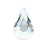 PRESTIGE Crystal, #2300 Teardrop Flatback Rhinestone 10mm, Crystal (1 Piece)