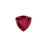 PRESTIGE Crystal, #2472 Trilliant Flatback Rhinestone 10mm, Scarlet (1 Piece)