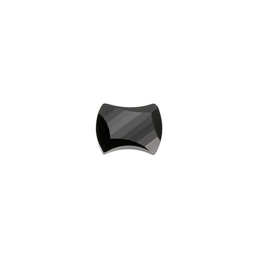 PRESTIGE Crystal, #2540 Curvy Flatback Rhinestone 7x5.5mm, Jet (1 Piece)
