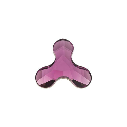 PRESTIGE Crystal, #2708 Molecule Flatback Rhinestone 8x8.5mm, Amethyst (1 Piece)