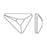 PRESTIGE Crystal, #2739 Triangle G Flatback Rhinestone 5.8x5.3mm, Ivory Cream Shiny LacquerPRO (1 Piece)
