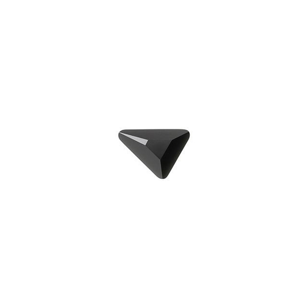 PRESTIGE Crystal, #2739 Triangle B Flatback Rhinestone 5.8x5.3mm, Jet (1 Piece)