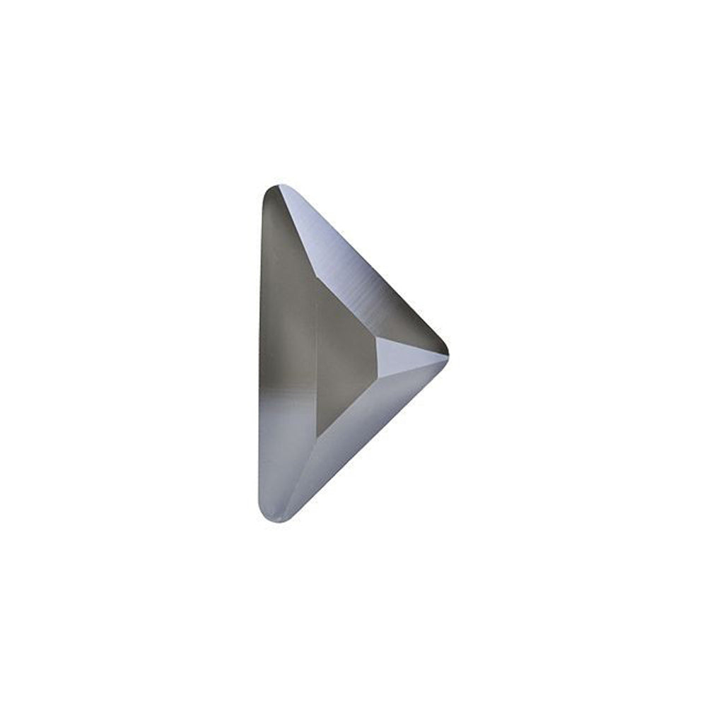 PRESTIGE Crystal, #2740 Triangle G Flatback Rhinestone 10x10mm, Dark Grey Shiny LacquerPRO (1 Piece)