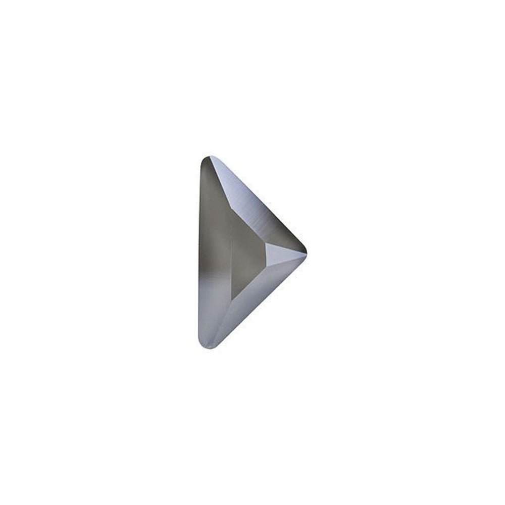PRESTIGE Crystal, #2740 Triangle G Flatback Rhinestone 8.3x8.3mm, Dark Grey Shiny LacquerPRO (1 Piece)
