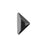 PRESTIGE Crystal, #2740 Triangle G Flatback Rhinestone 10x10mm, Jet (1 Piece)