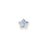 PRESTIGE Crystal, #2754 Star Flower Flatback Rhinestone 4mm, Crystal AB (1 Piece)
