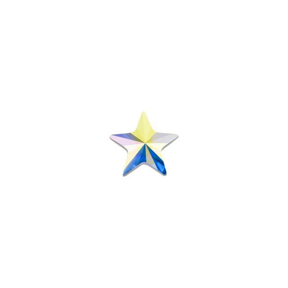 PRESTIGE Crystal, #2816 Rivoli Star Flatback Rhinestone 5mm, Crystal AB (1 Piece)