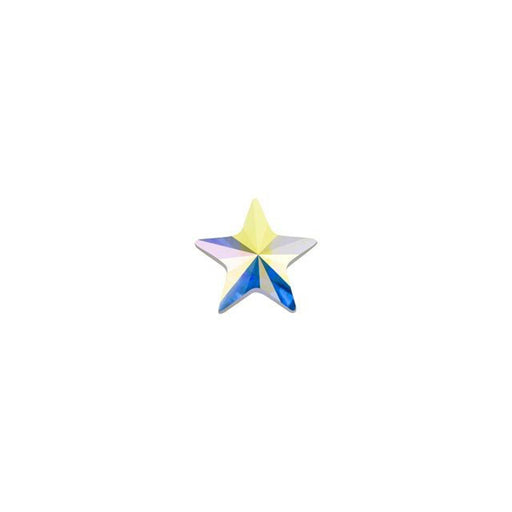 PRESTIGE Crystal, #2816 Rivoli Star Flatback Rhinestone 5mm, Crystal AB (1 Piece)