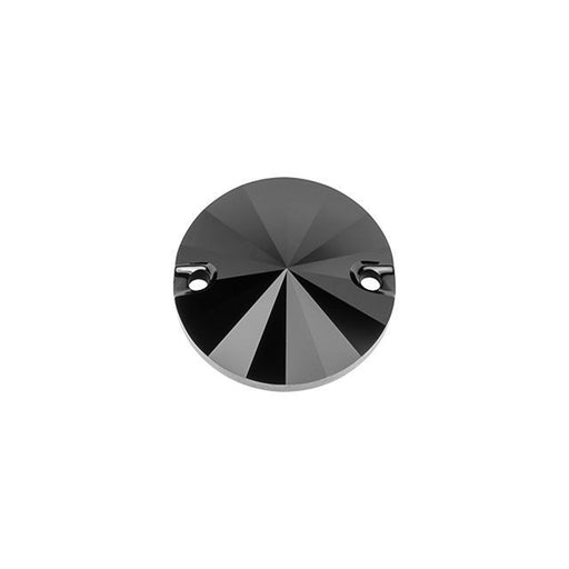 PRESTIGE Crystal, #3200 Rivoli Sew-On Stone 10mm, Jet (1 Piece)