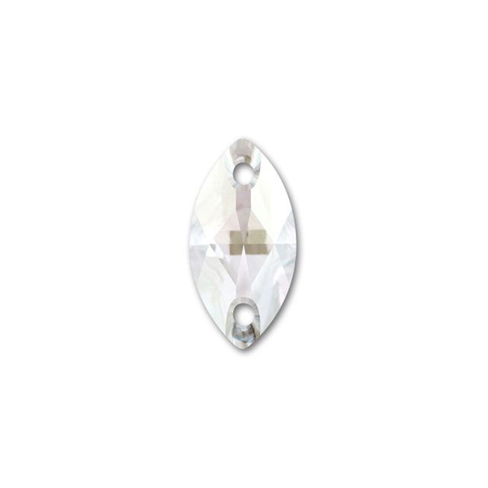 PRESTIGE Crystal, #3223 Navette Sew-On Stone 12mm, Crystal (1 Piece)