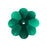 PRESTIGE Crystal, #3700 Margarita Flower Bead 14mm, Emerald (1 Piece)