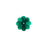 PRESTIGE Crystal, #3700 Margarita Flower Bead 8mm, Emerald (1 Piece)