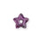 PRESTIGE Crystal, #3754 Star Flower Bead 7mm, Amethyst (1 Piece)