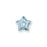 PRESTIGE Crystal, #3754 Star Flower Bead 5mm, Aquamarine (1 Piece)