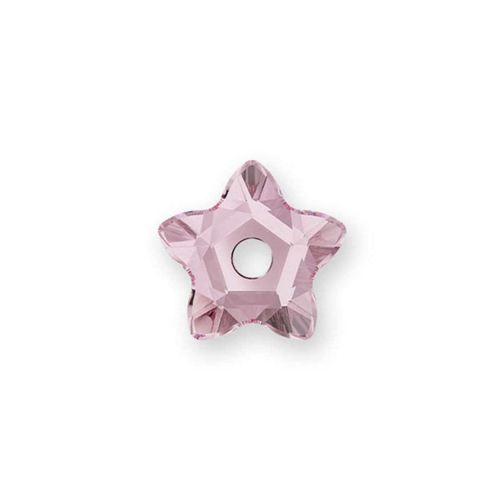 PRESTIGE Crystal, #3754 Star Flower Bead 7mm, Light Rose (1 Piece)