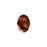 PRESTIGE Crystal, #4120 Oval Fancy Stone 14x10mm, Smoked Amber (1 Piece)