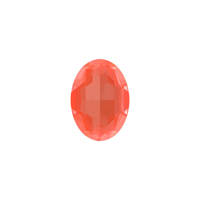 PRESTIGE Crystal, #4127 Fancy Oval Stone 30mm, Crystal Orange Ignite (1 Piece)