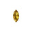 PRESTIGE Crystal, #4228 Navette Fancy Stone 15x7mm, Golden Topaz (1 Piece)