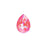 PRESTIGE Crystal, #4320 Pear Fancy Stone 14mm, Lotus Pink LacquerPRO DeLite (1 Piece)