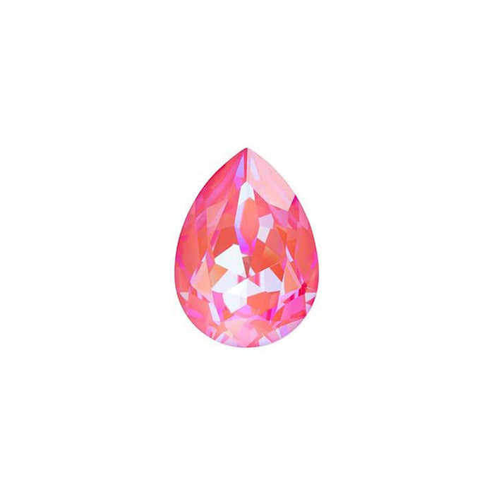 PRESTIGE Crystal, #4320 Pear Fancy Stone 14mm, Lotus Pink LacquerPRO DeLite (1 Piece)