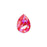 PRESTIGE Crystal, #4320 Pear Fancy Stone 14mm, Royal Red LacquerPRO DeLite (1 Piece)