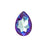 PRESTIGE Crystal, #4327 Pear Fancy Stone 30x20mm, Burgundy DeLite LacquerPRO (1 Piece)