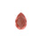 PRESTIGE Crystal, #4327 Pear Fancy Stone 30mm, Crystal Maroon Ignite (1 Piece)