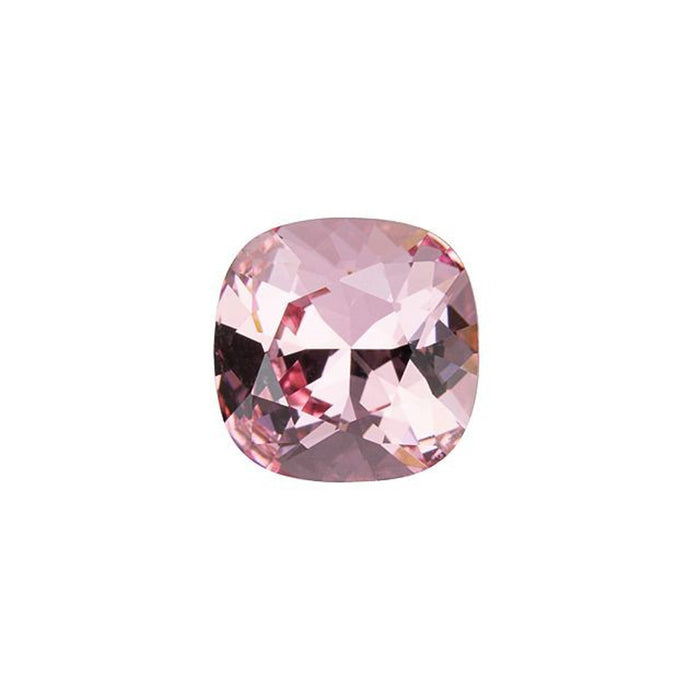 PRESTIGE Crystal, #4470 Cushion Fancy Stone 10mm, Light Rose (1 Piece)