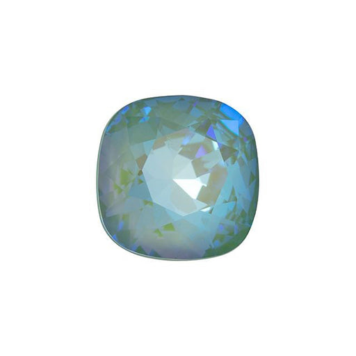 PRESTIGE Crystal, #4470 Cushion Fancy Stone 12mm, Silky Sage LacquerPRO DeLite (1 Piece)