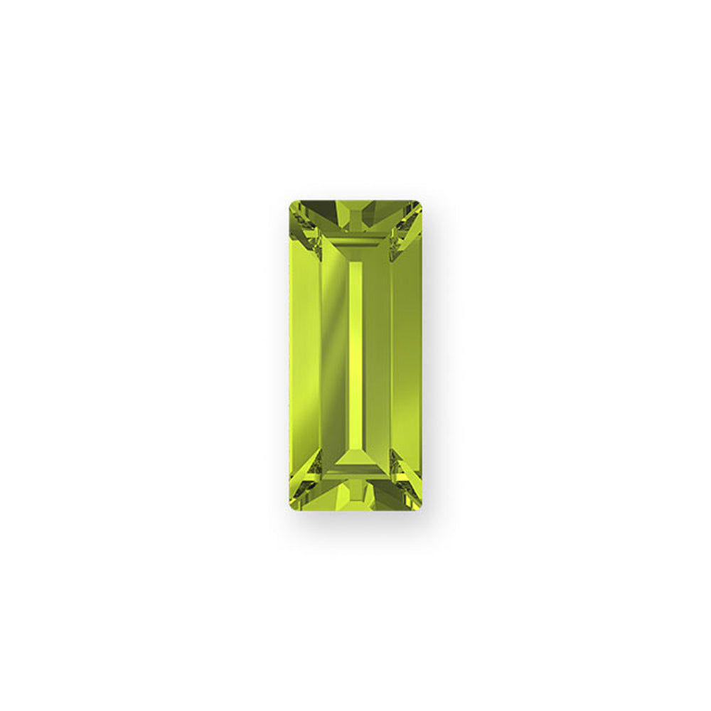 PRESTIGE 4501 7 X 3mm Baguette Fancy Stone Citrus Green