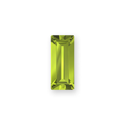 PRESTIGE 4501 7 X 3mm Baguette Fancy Stone Citrus Green