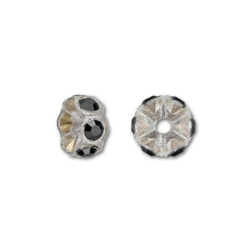 PRESTIGE Crystal, #4720 Transparent Plastic Rondelle Spacer Bead 5.5mm/PP14, Jet Crystal